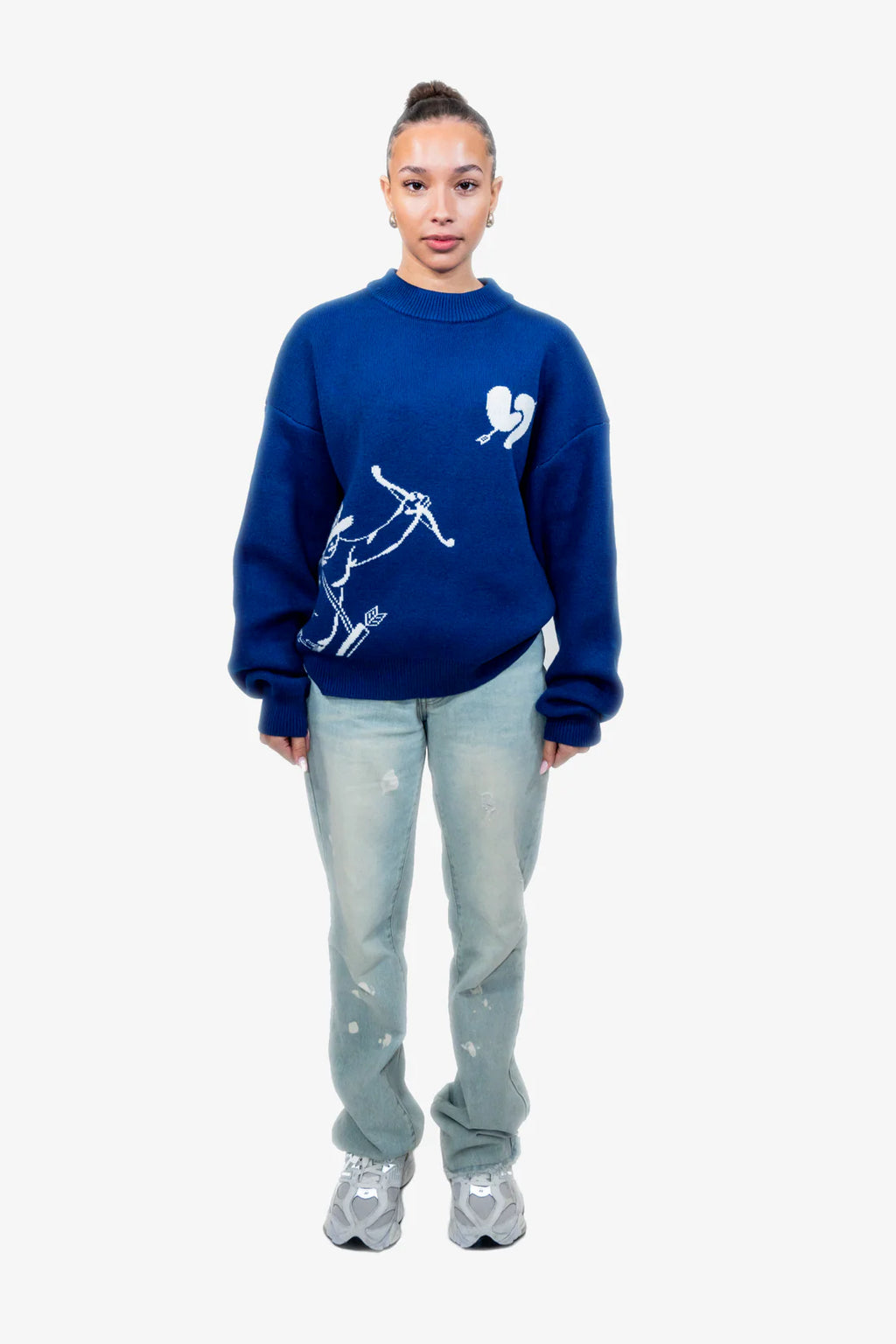 Zori Knit Sweater – Ocean Blue Winter Wear