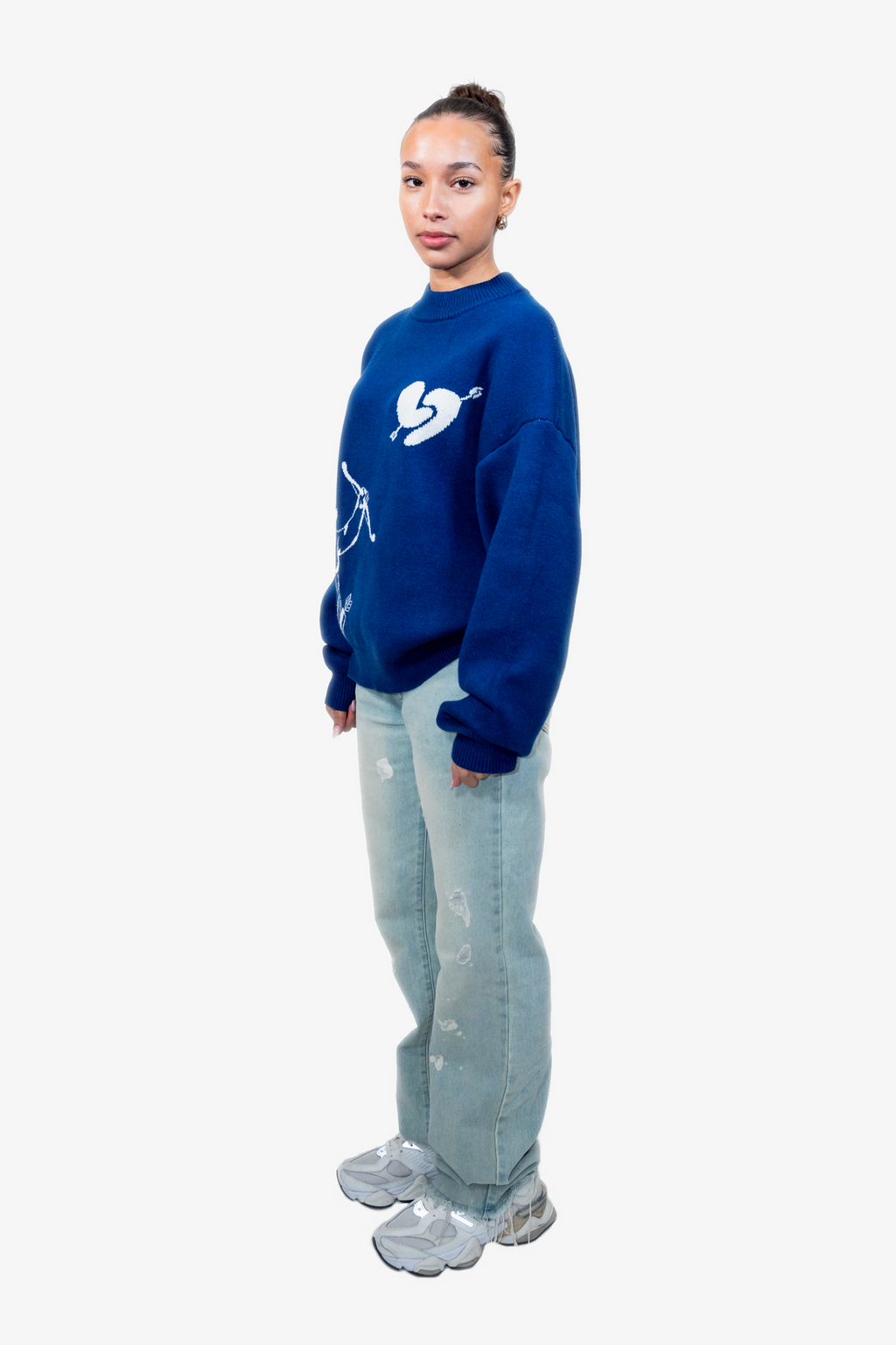 Zori Knit Sweater – Ocean Blue Winter Wear