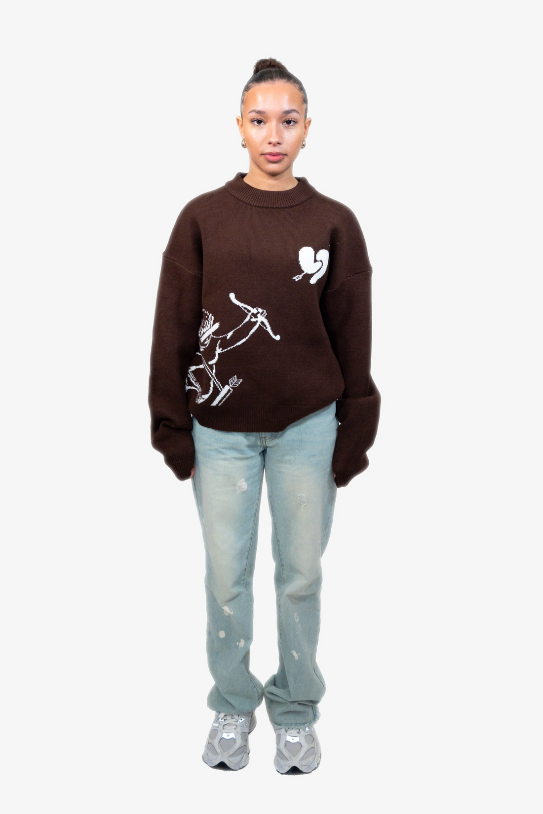 ZORI Men Knit Sweater – Mocha Brown Winter Wear