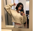 Mninmalist Korean style sweet knitted sweater