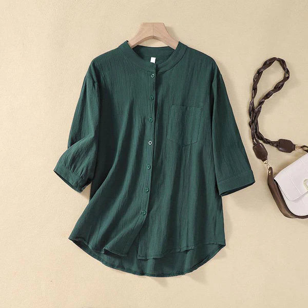 🌿 Women’s Cotton Casual Wear Shirt Top